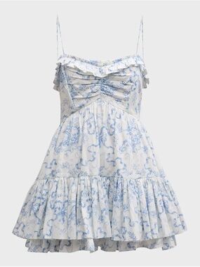 LoveShackFancy Linny Mini Dress Medium